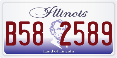 IL license plate B582589