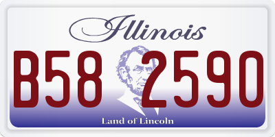 IL license plate B582590