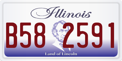 IL license plate B582591