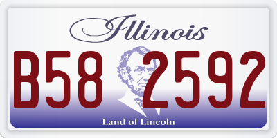 IL license plate B582592