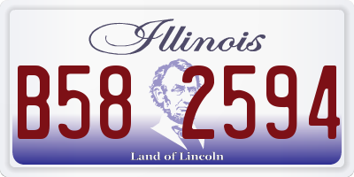IL license plate B582594