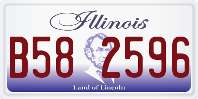 IL license plate B582596