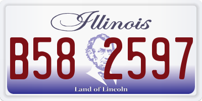 IL license plate B582597