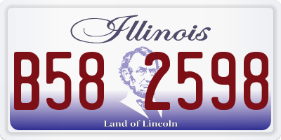 IL license plate B582598