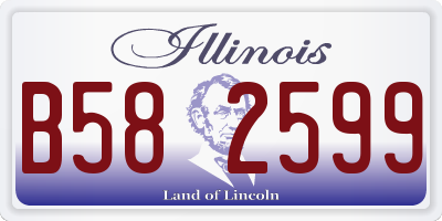 IL license plate B582599
