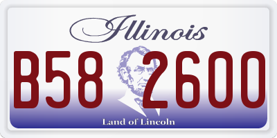 IL license plate B582600