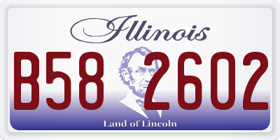IL license plate B582602