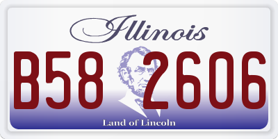 IL license plate B582606