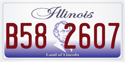 IL license plate B582607