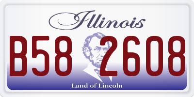 IL license plate B582608