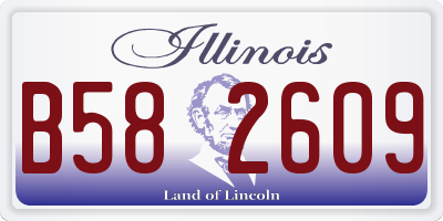 IL license plate B582609