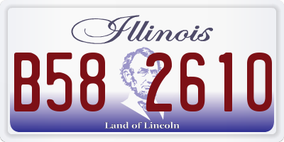 IL license plate B582610