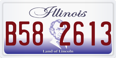 IL license plate B582613