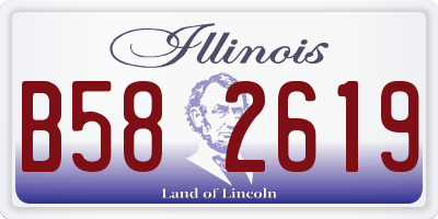 IL license plate B582619