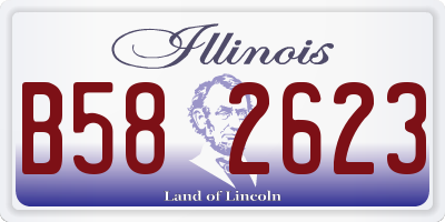 IL license plate B582623