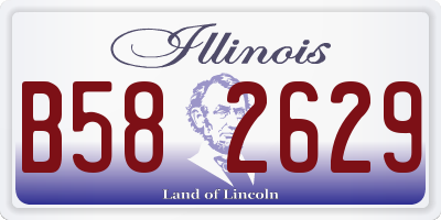 IL license plate B582629