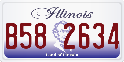 IL license plate B582634