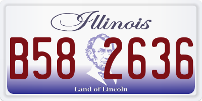 IL license plate B582636
