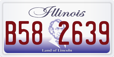 IL license plate B582639