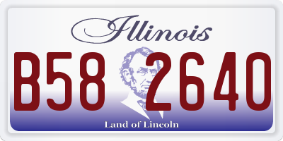 IL license plate B582640