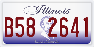 IL license plate B582641