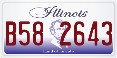 IL license plate B582643