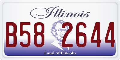 IL license plate B582644