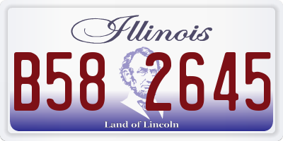 IL license plate B582645