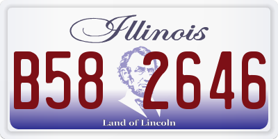 IL license plate B582646