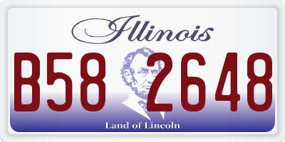 IL license plate B582648
