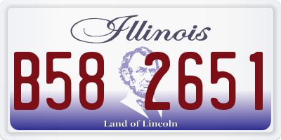 IL license plate B582651