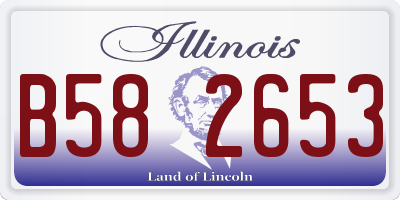 IL license plate B582653