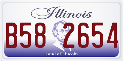 IL license plate B582654
