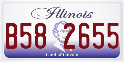 IL license plate B582655
