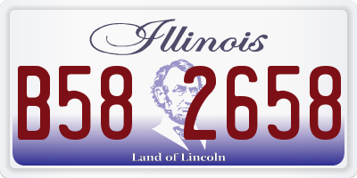 IL license plate B582658