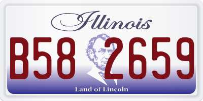 IL license plate B582659
