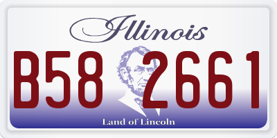 IL license plate B582661
