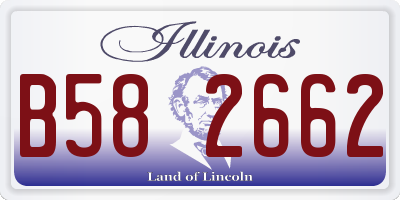 IL license plate B582662