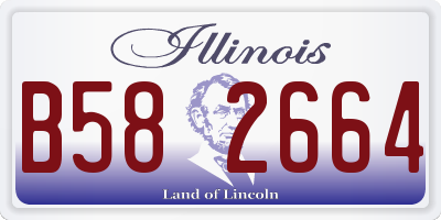 IL license plate B582664