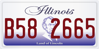 IL license plate B582665