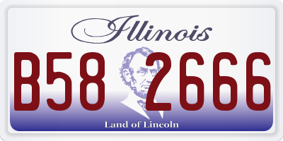 IL license plate B582666