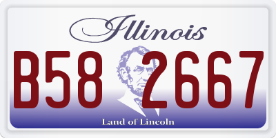 IL license plate B582667