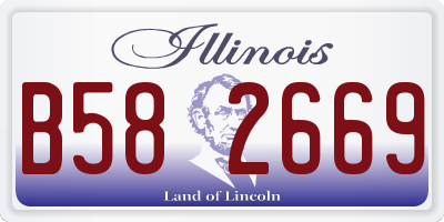 IL license plate B582669