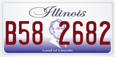IL license plate B582682