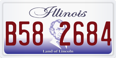 IL license plate B582684