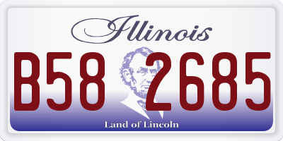 IL license plate B582685
