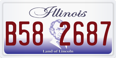 IL license plate B582687