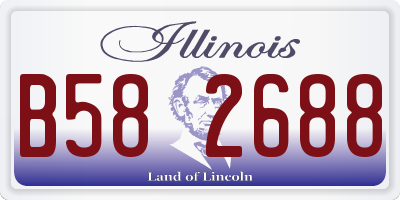 IL license plate B582688