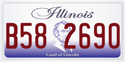 IL license plate B582690
