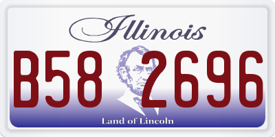 IL license plate B582696